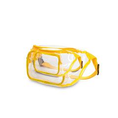 Girls Waterproof Clear PVC Fanny Pack Adjustable Vinyl Waist Bag Women