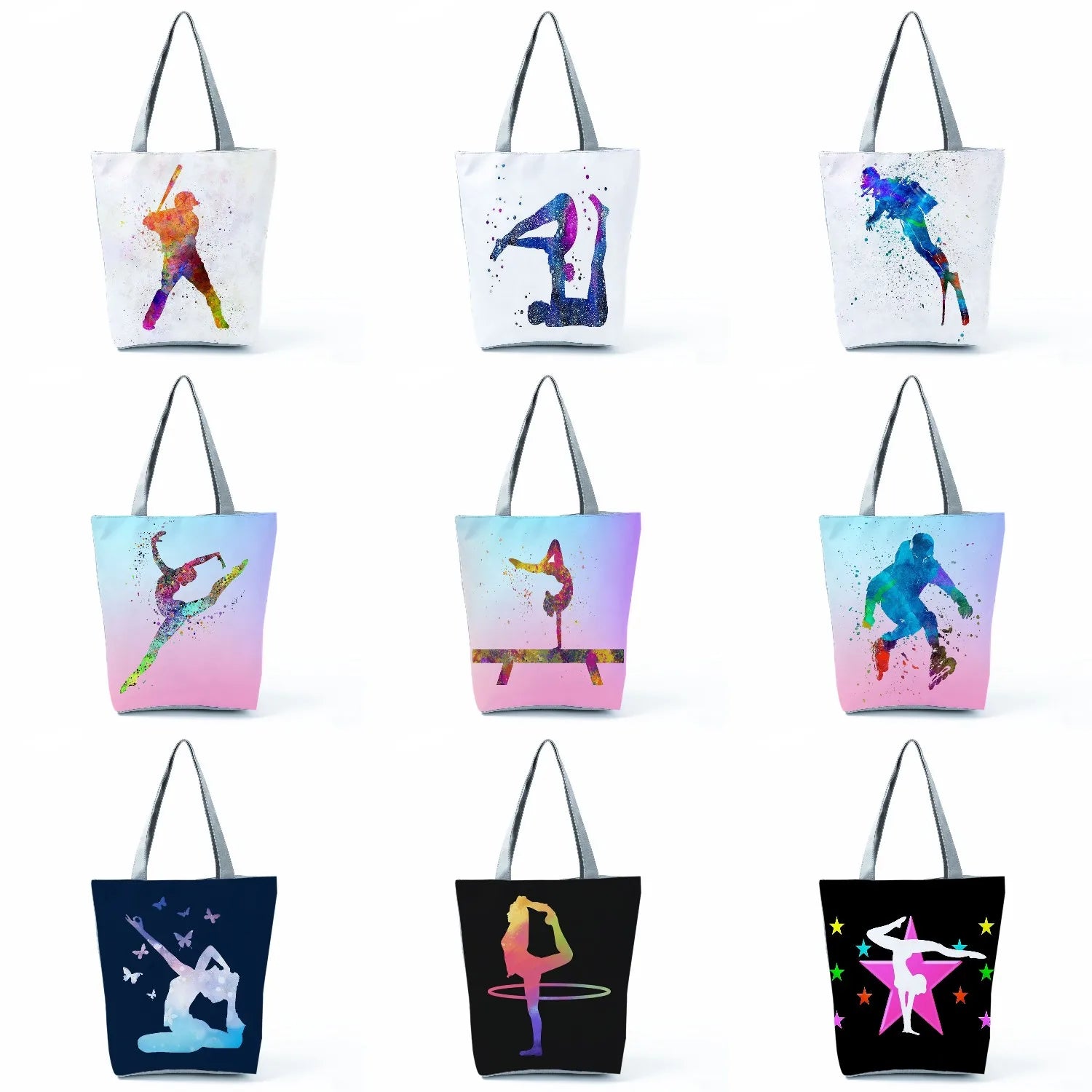 Watercolor Ballet Dancer Art Print Shoulder Bag