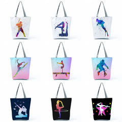 Watercolor Ballet Dancer Art Print Shoulder Bag