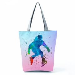 Watercolor Ballet Dancer Art Print Shoulder Bag