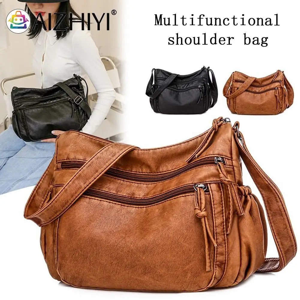 Women Shoulder Bag PU Leather Messenger Crossbody Bags