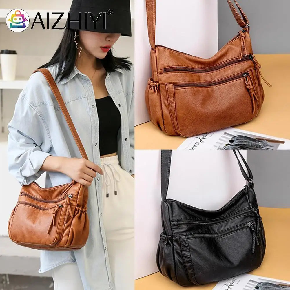 Women Shoulder Bag PU Leather Messenger Crossbody Bags