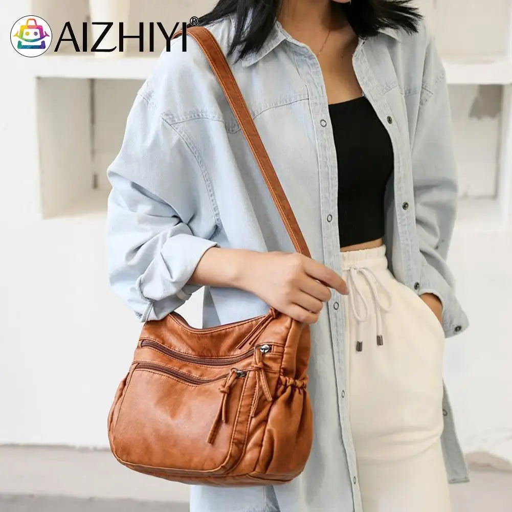 Women Shoulder Bag PU Leather Messenger Crossbody Bags