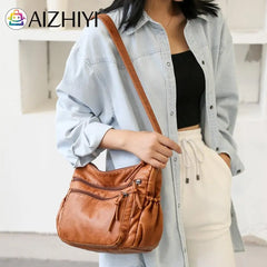 Women Shoulder Bag PU Leather Messenger Crossbody Bags