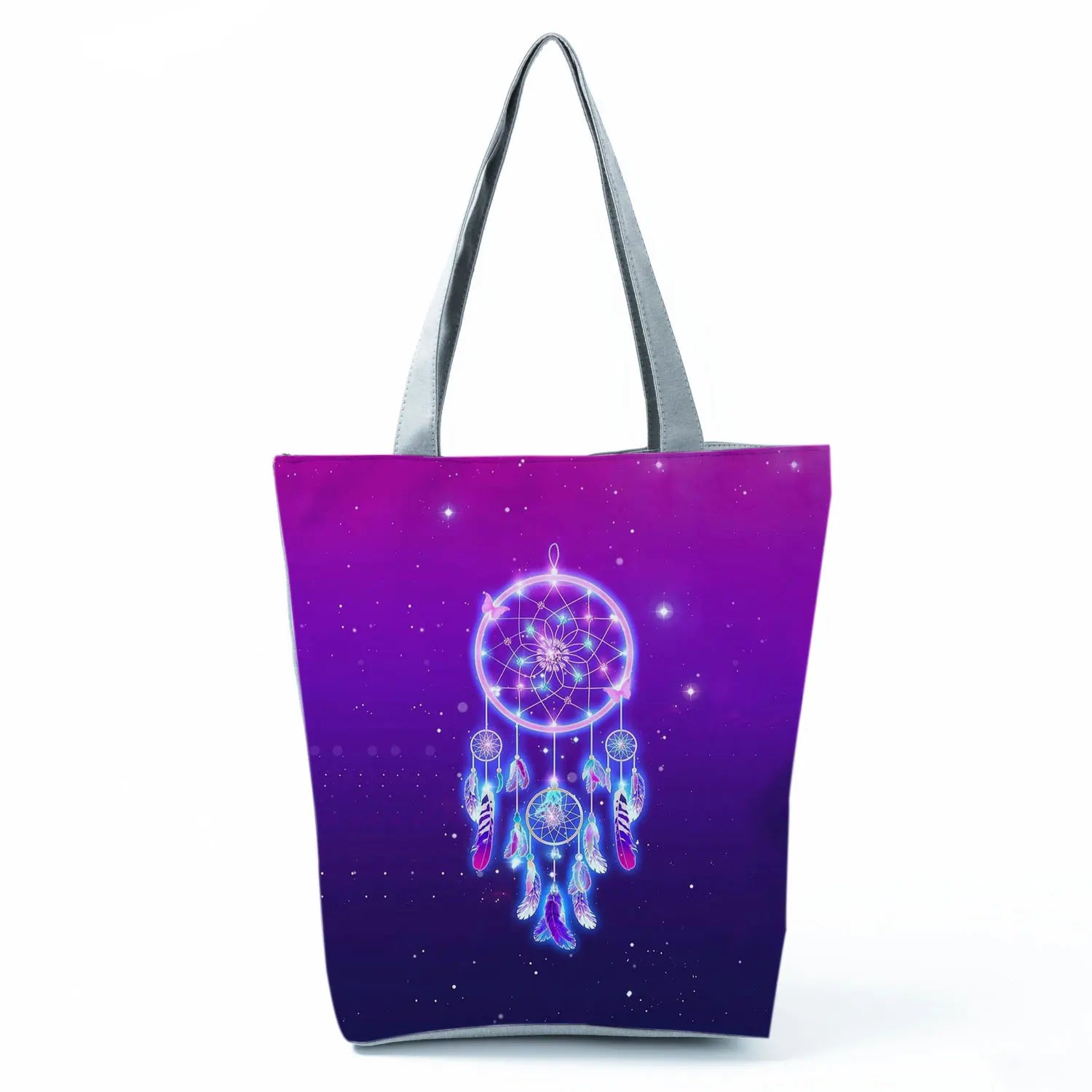 Feather Printed Woman Shoulder Bag Bohemian Style Dream Catcher