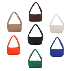Girls Lattice Underarm Bag Women's Tote Bag