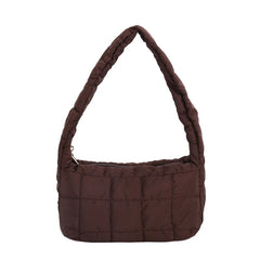 Girls Lattice Underarm Bag Women's Tote Bag