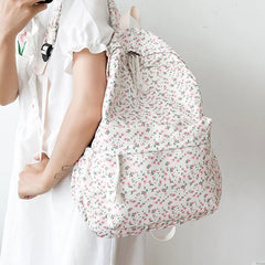 Girls Medium Backpacks Womens Backpack Purse Teens Flower Print