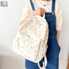 Girls Medium Backpacks Womens Backpack Purse Teens Flower Print