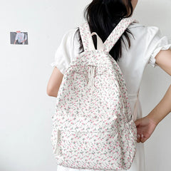 Girls Medium Backpacks Womens Backpack Purse Teens Flower Print