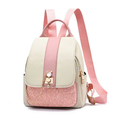 Sequins School Shoulder Bags for Women Casual Travel Backpacks