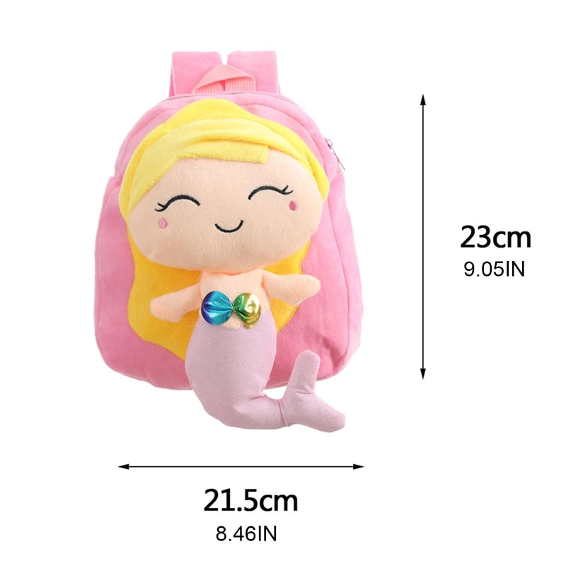 Girls Plush Rucksack Mini Backpack Cartoon Travel School Daypack