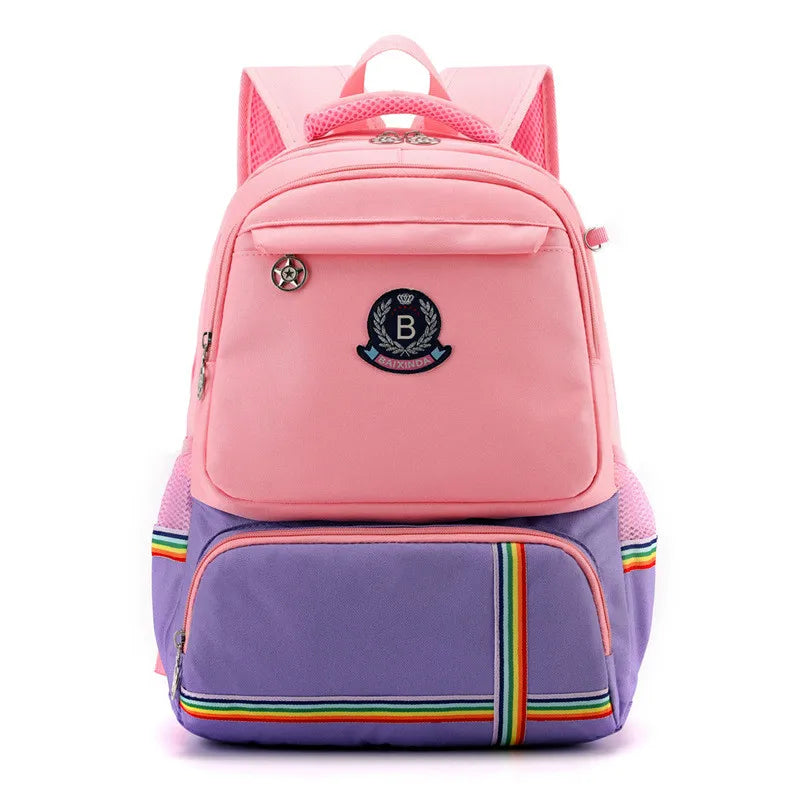 Girls Primary Schoolbags Backpack Kids Printing School Bags Boys Waterproof