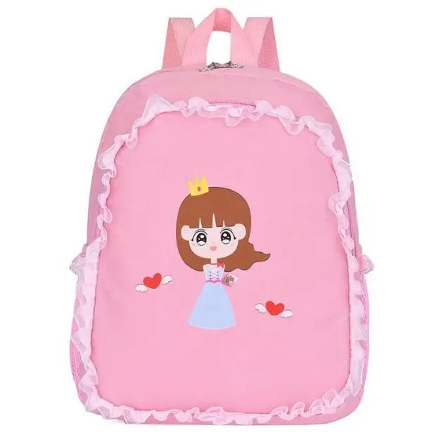 Girls Cartoon Kindergarten Backpack Princess Travel Bag