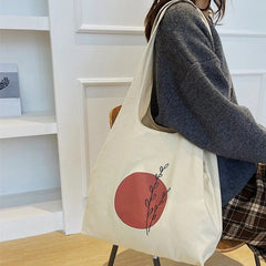 Large Capacity Canvas Tote Bag Women's Handbags Casual Shoulder Bag