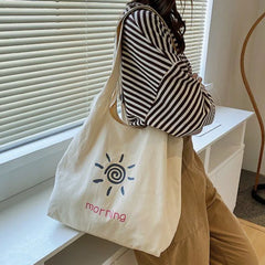 Large Capacity Canvas Tote Bag Women's Handbags Casual Shoulder Bag