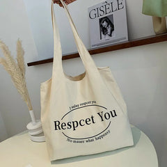 Large Capacity Canvas Tote Bag Women's Handbags Casual Shoulder Bag