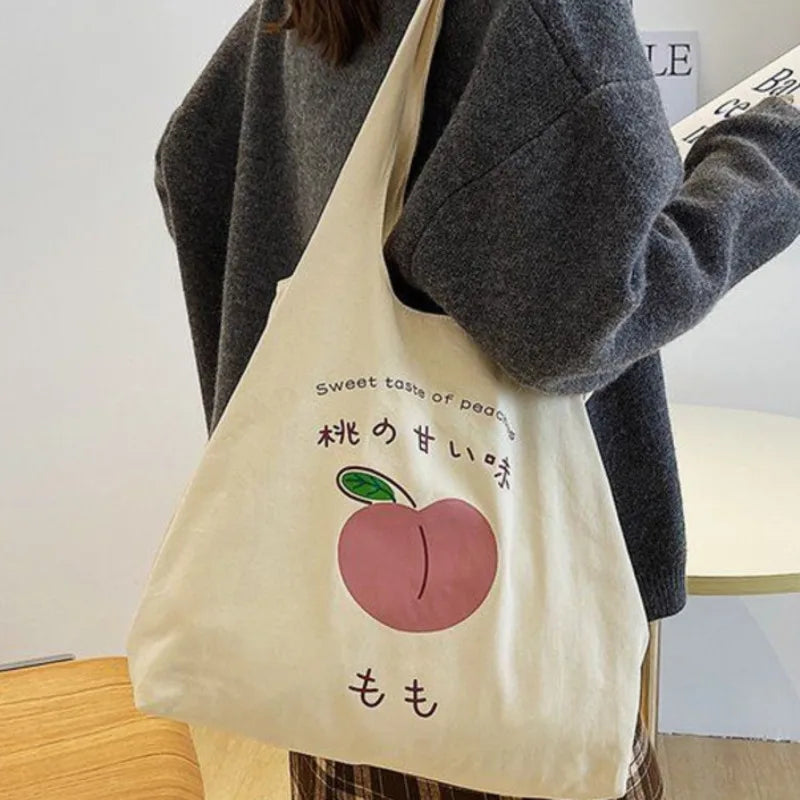 Large Capacity Canvas Tote Bag Women's Handbags Casual Shoulder Bag
