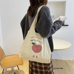 Large Capacity Canvas Tote Bag Women's Handbags Casual Shoulder Bag