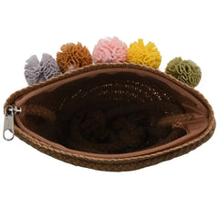 Girls Straw Rattan Weave Crossbody Bag For Baby Girls