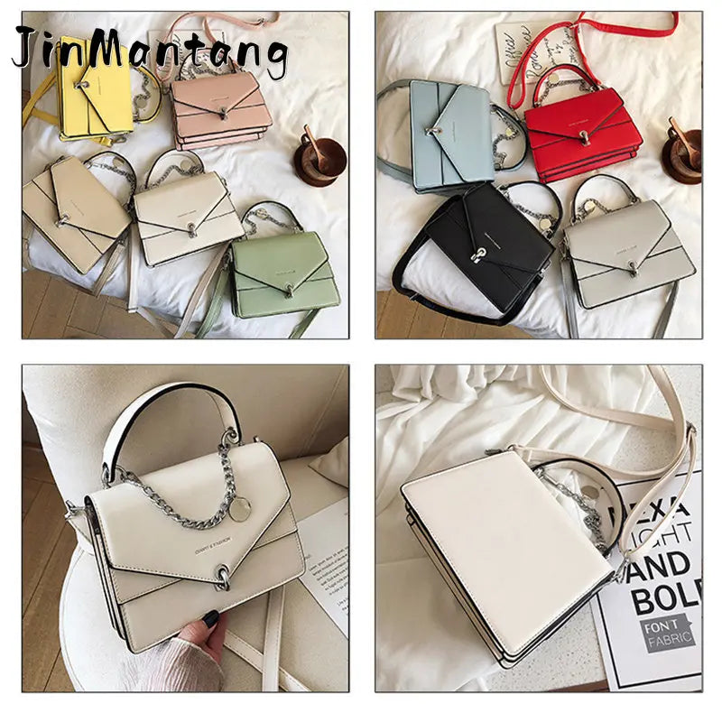 Women Chains Shoulder Bag Summer Handbag Casual Small Square Bag