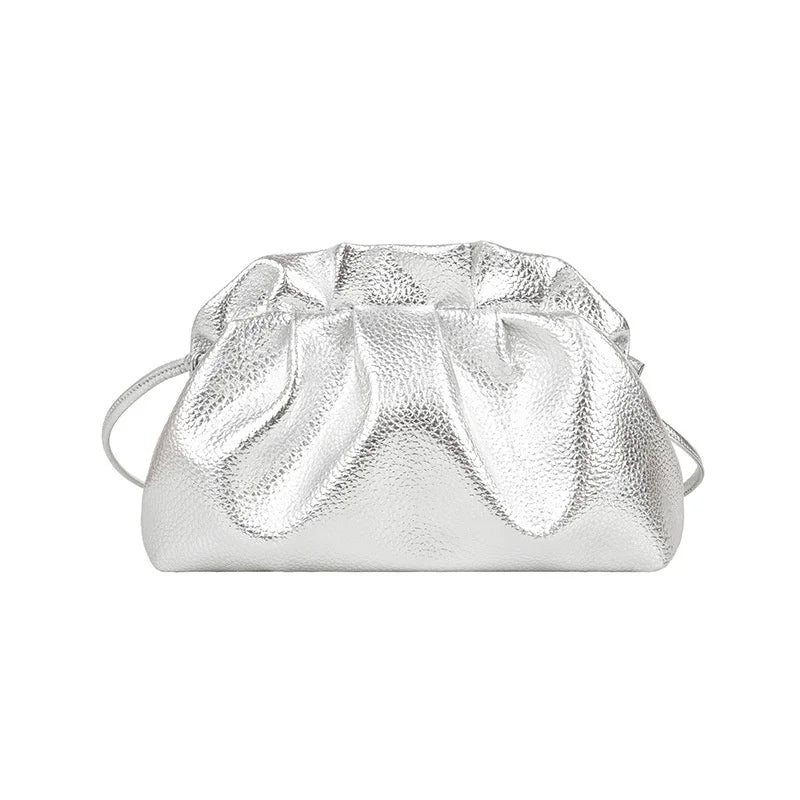Girls' Solid Dumplings Bag PU Leather Messenger Bag Women's Shoulder Bags