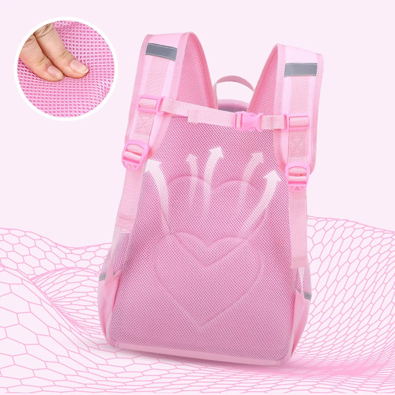 Girls' Primary School Backpack for Children Orthopedic 1st Grade School Bag