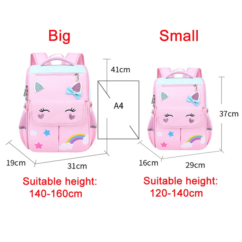 Girls' Primary School Backpack for Children Orthopedic 1st Grade School Bag