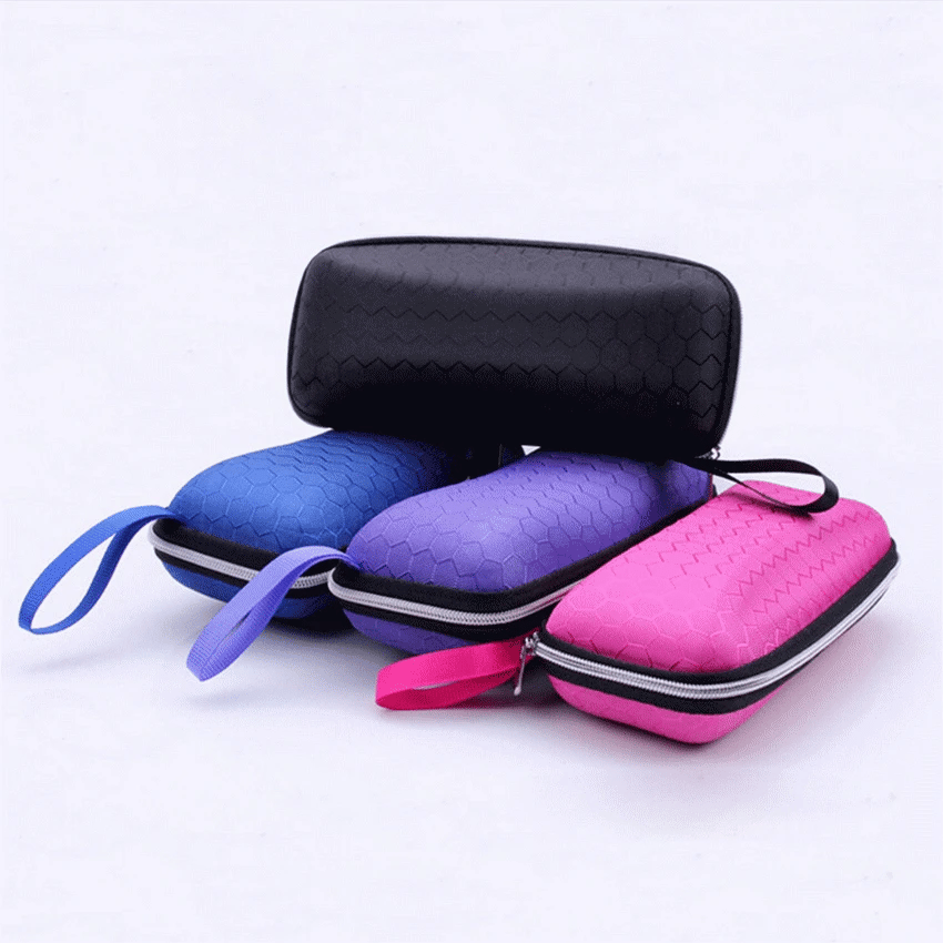 Glasses Storage Box Lanyard Zipper Eyewear Cases Sunglasses Case Women