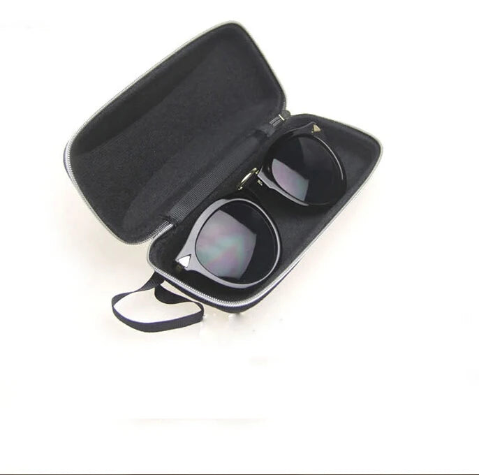 Glasses Storage Box Lanyard Zipper Eyewear Cases Sunglasses Case Women