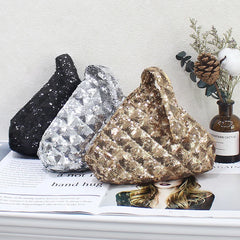 Glitter Sequins Mini Evening Clutch Party Bag Womens Small Pouch