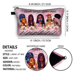 Afro Latin America Women Makeup Bags Girls Organizers for Travel