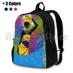 Goddess Oshun Hiking Backpack Waterproof Camping Travel
