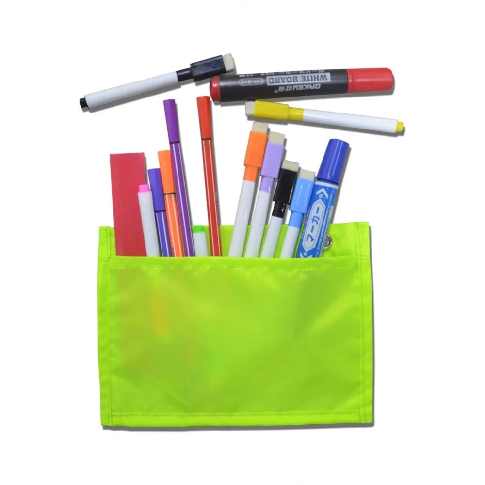 Magnetic Handy Storage Pouches 3 Pcs for Whiteboard Classroom Office