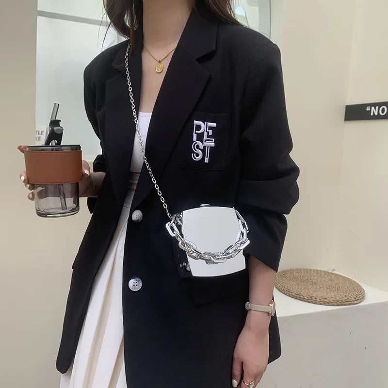 Acrylic Crossbody Bags Chain Shoulder Purse Handbags Box Evening Clutch