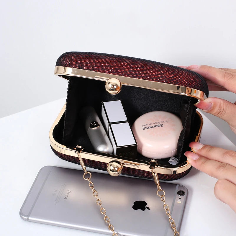 Women Evening Party Clutch Purse Bling Crossbody Shoulder Bags