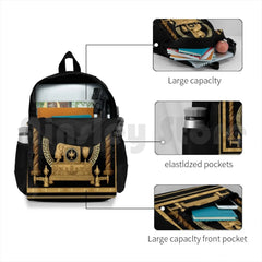 Baroque Woman Pattern Embroidered Hiking Backpack