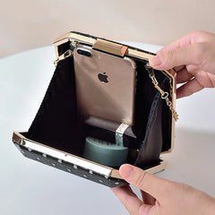 Plaid Wedding Clutch Purse Women Handbags Shoulder Bag Party Bag