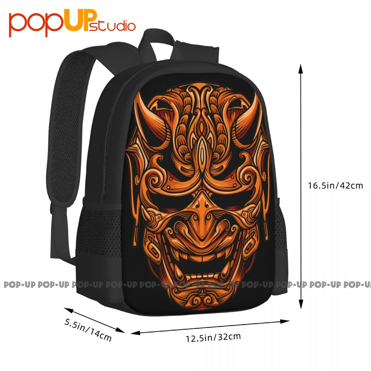 Devil Samurai Mask Guys Punk Japan Yakuza Backpack