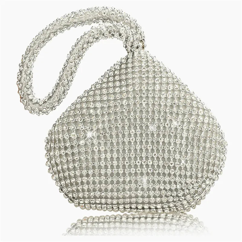 Soft Beaded Women Evening Bags Cover Open Style Bridal Handbags Purse