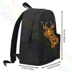 Golden Devil Samurai Maskguys Punk Japan Yakuza Ronin Large Capacity Backpack