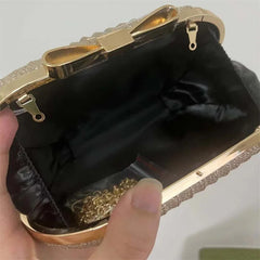 Golden Evening Clutch Women Bags Wedding Female Girl Chain Handbags