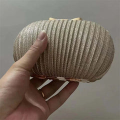 Golden Evening Clutch Women Bags Wedding Female Girl Chain Handbags