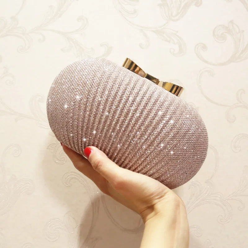 Golden Evening Clutch Women Bags Wedding Female Girl Chain Handbags