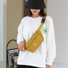 Golden Fanny Packs Women Waterproof Nylon Waist Pack Hip Bum Belt Bags