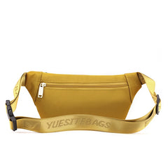 Golden Fanny Packs Women Waterproof Nylon Waist Pack Hip Bum Belt Bags