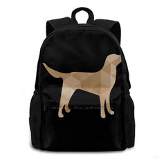 Golden Retriever Poly Art Bag Backpack For Men Women Girls Teenage