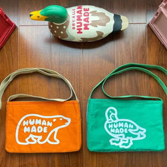 2022ss HUMAN Men Polar Bear Duck Mini Crossbody Bag