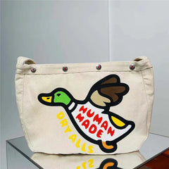 1:1 HUMAN Flying Duck Shoulder Messenger Bag Couple Canvas Casual Bag