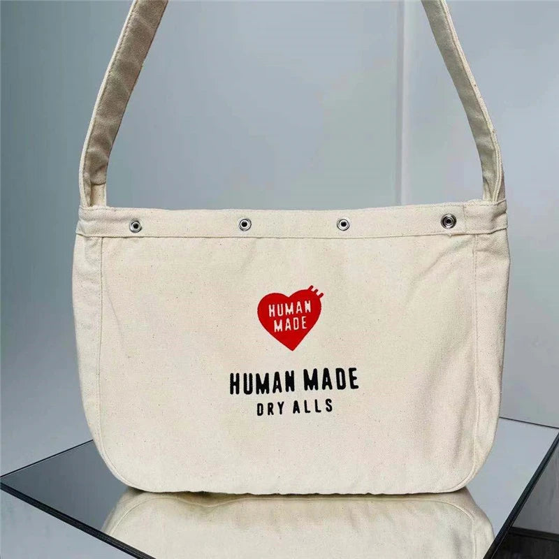 1:1 HUMAN Flying Duck Shoulder Messenger Bag Couple Canvas Casual Bag